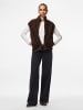 Pieces Gilet in Hot Fudge