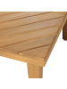 Beliani Couchtisch BARATTI in Heller Holzfarbton - (W) 70 x (H) 33 x (L) 70 cm