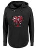 F4NT4STIC Oversized Hoodie Herz Baum Aquarell Druck in schwarz
