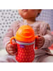 B. Box Trinkflasche Kinder 240 ml mit Strohhalm und Griffen - Ab 6 Monate in Orange