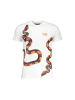 cavalli CLASS Weißes Baumwoll-T-Shirt