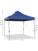 COSTWAY 3x3m Pavillon UPF50+ in Blau