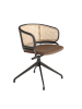 Angel Cerdá Drehstuhl 4129 in Braun/Schwarz – (B)56 x (H)74 x (T)53 cm