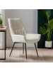 Home Nature Wohnkonzept Esszimmerstühle 2er Set aus Leinen mit Wingback in Beige 67.5x60x94 cm