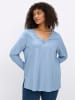 sheego Langarm-Shirt in eisblau