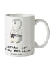 Mr. & Mrs. Panda Teetasse Pinguin Karate mit Spruch in Weiß