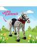 Pink Papaya Stehpferd für Kinder " 75 cm Jolly Spielpferd " in Weiß/Schwarz/Weiß