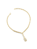 Guess Damen-Halskette Love Tag Goldfarben