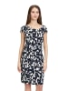 Vera Mont Cocktailkleid kurzarm in Weiß/Dunkelblau
