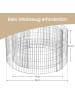 SONGMICS Gabione Patya in Silbern - (H)40 x (D)90 cm