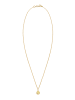 Elli Halskette 925 Sterling Silber Buchstabe, Buchstabe - S, Plättchen in Gold