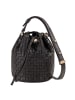 DuDu Filicudi Beuteltasche Leder 14 cm black rose