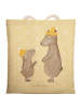 Mr. & Mrs. Panda Einkaufstasche Bären mit Hut ohne Spruch in Gelb Pastell