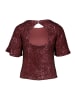 Vera Mont Pailletten-Bluse mit Flügelärmeln in Deep Dahlia