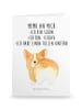 Mr. & Mrs. Panda Klappkarte Corgi Po mit Spruch in Weiß