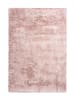 Kayoom Hochflor Teppich Tender 125 in puderrosa - rechteckig