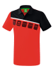 erima 5-C Poloshirt in rot/schwarz/weiss