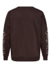 ONLY Carmakoma Sweatshirt in Chocolate Plum