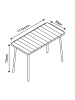 VCM  Metall Bistrotisch Gartentisch Balkontisch Sumila in Schwarz