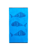 Le Comptoir de la Plage Strandtuch "Fisky" in Blau (L)150 x (B) 75 cm