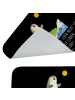 Mr. & Mrs. Panda Badteppich Pinguin Surfer mit Spruch in Schwarz