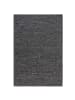 KADIMA DESIGN Wollteppich handgewebt Struktur hochdicht Teppich Wolle-Polyester in Anthrazit