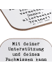 Mr. & Mrs. Panda Untersetzer Glas Spruch Bester Trainer mit Spruch in Weiß