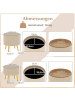 COSTWAY 2er Set Ottomane mit Stauraum in Beige