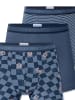 Schiesser Trunk 955 in blau-weiß gestreift, dunkelblau