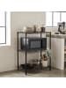 relaxdays Metallregal in Schwarz - (B)56 x (H)84 x (T)35 cm