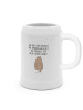Mr. & Mrs. Panda Bierkrug Murmeltier mit Spruch in Weiß