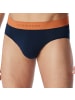 Schiesser Slip 3er Pack in Blau/Beige/Orange