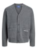 JACK & JONES Junior Strickjacke Jornorrebro Cardigan in dark grey melange