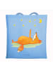 Mr. & Mrs. Panda shopping tasche Fuchs Sterne ohne Spruch in Sky Blue