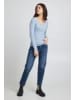 ICHI IHSUPER LS Slim fit in Forever Blue