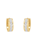 Amor Creolen Gold 585/14 ct in Bicolor