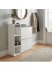 FineBuy Schuhschrank in Weiß / Spanplatte / 85x24x93