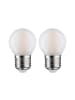 paulmann LED Fil 2er Tropfen 470lm E27 2700K matt 5W F