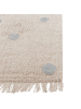 Beliani Kurzflor DARDERE in Beige/Grau - (W) 140 x (L) 200 cm
