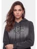 myMo ROCKS Women Hoodie in Light Grey Stone Wash