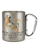 Mr. & Mrs. Panda Tasse Hund Australien Shepherd mit Spruch in Silber