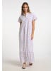 IZIA Damen Maxikleid Mit Allover-Print in Lila