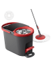SONGMICS Wischmopp-Set Clemax in Grau-Rot - (B)44 x (H)29 x (T)27.8 cm