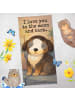 Mr. & Mrs. Panda Badetuch Hund Entspannen Design mit Spruch in Grau Pastell