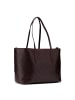 LIEBESKIND BERLIN Monogram Schultertasche Leder 47 cm in burgundy