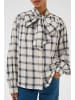 PART TWO Kurzarm-Bluse YaninasPW Lockere Passform in Big Dark Navy Check