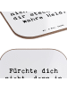 Mr. & Mrs. Panda Untersetzer Glas Spruch Ängste vor Monstern bes... in Weiß