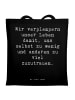 Mr. & Mrs. Panda Shopper Spruch Leichtigkeit und Vertrauen mit S... in Schwarz