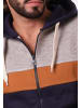 HopenLife Sweatjacke JACQUARD in Navy blau