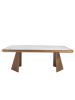 Angel Cerdá Esstisch 1106 in Weiß/Walnuss – (B)220 x (T)110 x (H)76 cm